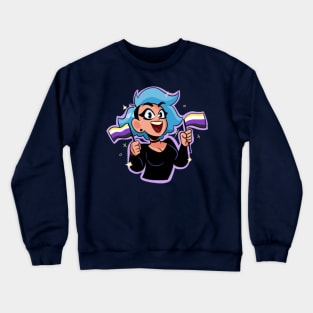 PeachFuzz Nonbinary Pride Crewneck Sweatshirt